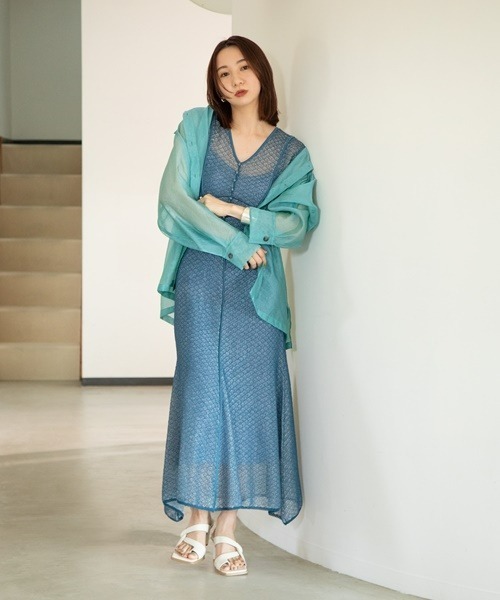 「FRAY I.D」 ノースリーブワンピース ONE SIZE ベージュ レディースの画像
