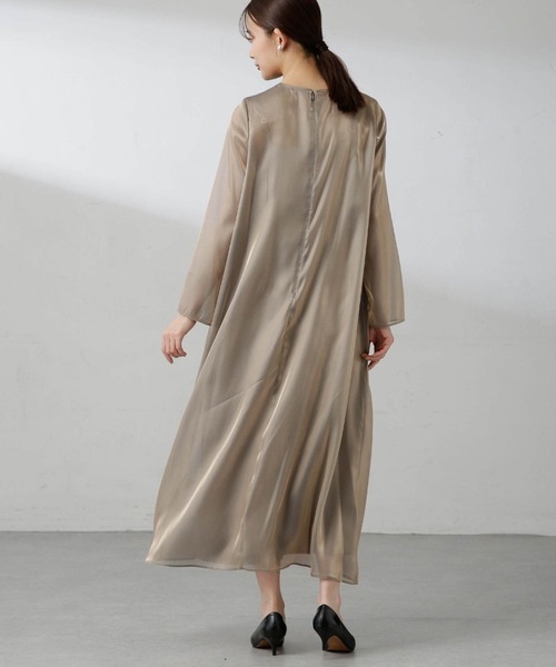 「kaene」 長袖ワンピース 2 ブラック レディース_画像7