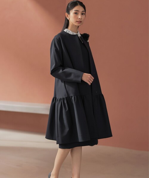 「組曲」 コート 3 ネイビー レディース_画像6