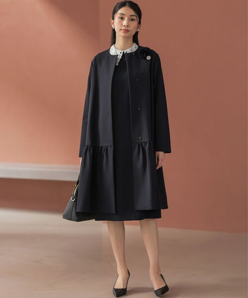 「組曲」 コート 3 ネイビー レディース_画像7