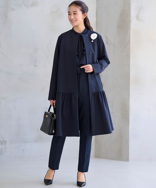 「組曲」 コート 3 ネイビー レディース_画像9