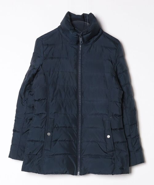 美品✨45R リブニット ダウンジャケット ナイロン ブルゾン ネイビー 2 TOMMY HILFIGER（トミー・ヒルフィガー） ダウンジャケット M ネイビー