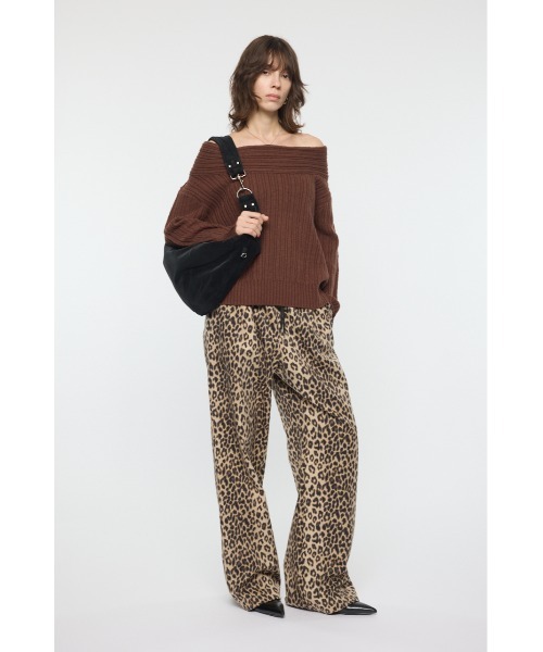 TURPAN RIB オフショルダープルオーバー セール】OVER RIB オフショルダー（ニット/セーター）｜MOUSSY