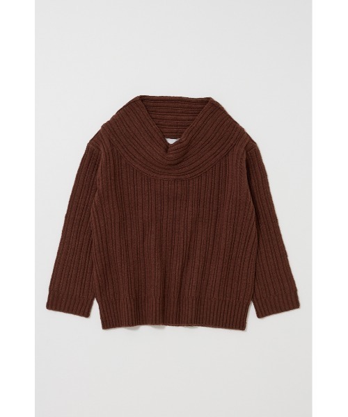 MOUSSY（マウジー） ニット セーター OVER RIB オフショルダー