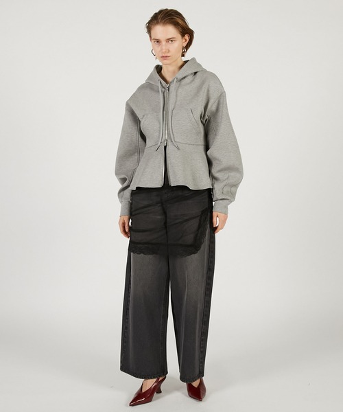 mgさま】PRANK PROJECT フリルジップアップパーカー FURFUR（ファー