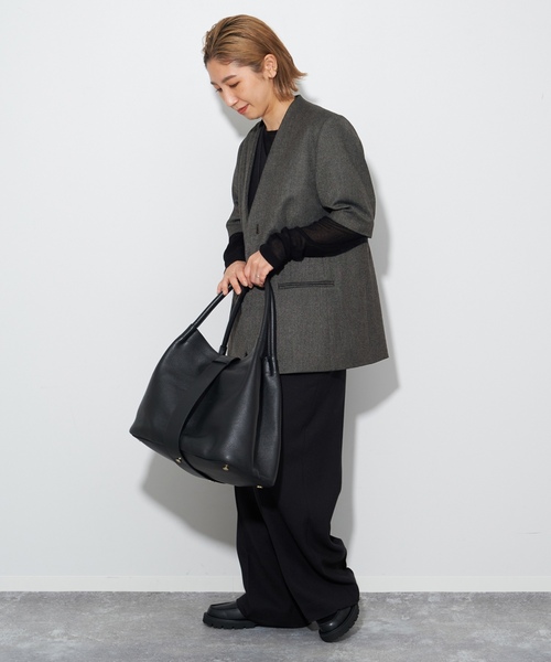 【美品】Plage ノーカラージャケット ショートコート サイズ36 プラージュ plage（プラージュ） ノーカラージャケット 36 グレー レディース