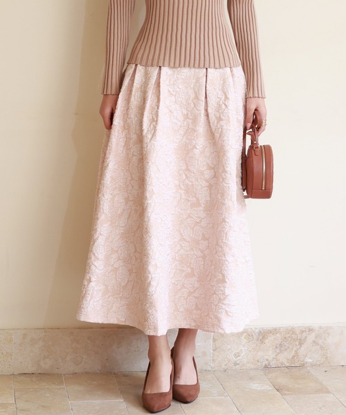 「SAISON DE PAPILLON」 ロングスカート L ブルーグレー レディース_画像9