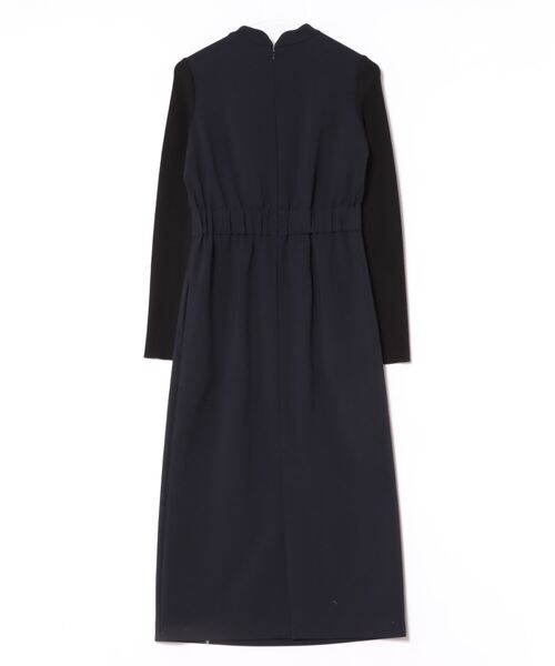 「LANVIN en Bleu」 長袖ワンピース 36 ネイビー レディース_画像2
