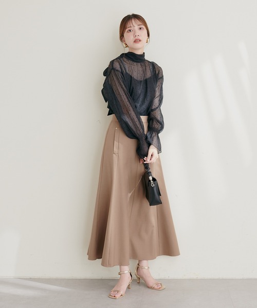 「natural couture」 フレアスカート FREE ブラック レディース_画像9