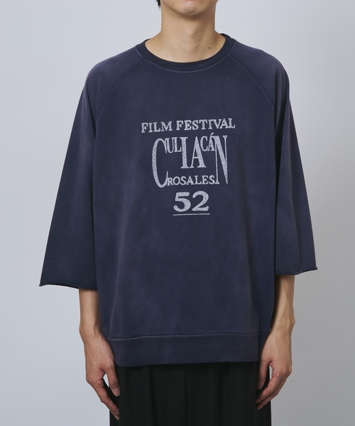 「B.C STOCK」 7分袖Tシャツ FREE ピンク メンズ_画像3