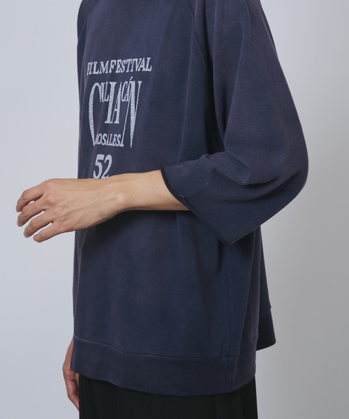 「B.C STOCK」 7分袖Tシャツ FREE ピンク メンズ_画像8