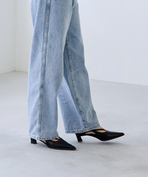 「menue」 パンプス 23.5cm ブラック レディース_画像9