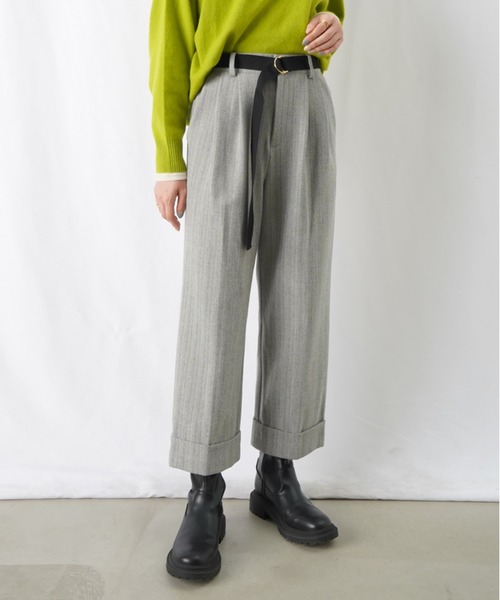 「malla」 スラックス 38(M) グレー レディース_画像2