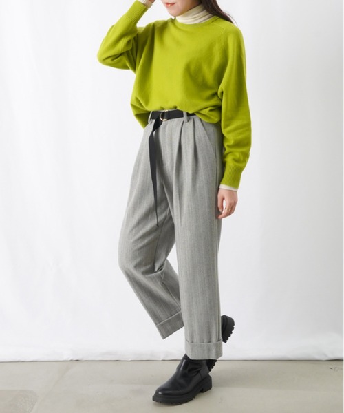 「malla」 スラックス 38(M) グレー レディース_画像4