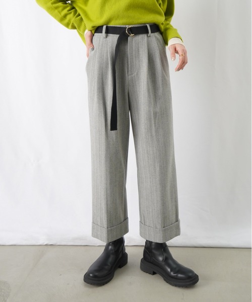 「malla」 スラックス 38(M) グレー レディース_画像6