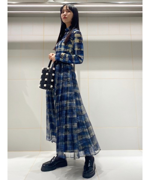 「FURFUR」 フレアスカート 00 ブラウン レディース_画像2