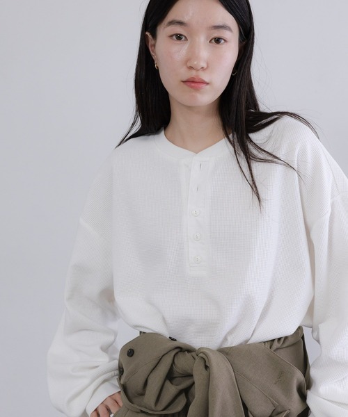 LOWRYS FARM（ローリーズファーム） tシャツ 「LFM(U)」ワッフル