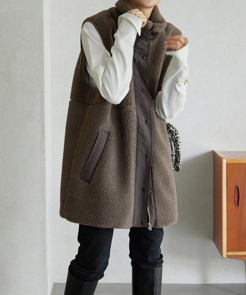 SLOBE IENA（スローブイエナ） ベスト FREE チャコールグレー