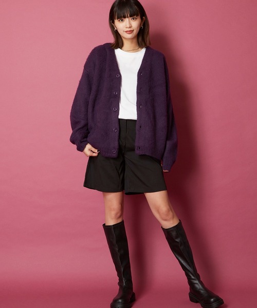 「MEMENTISM」 「unrelaxing」ニットカーディガン FREE スミクロ メンズ_画像3