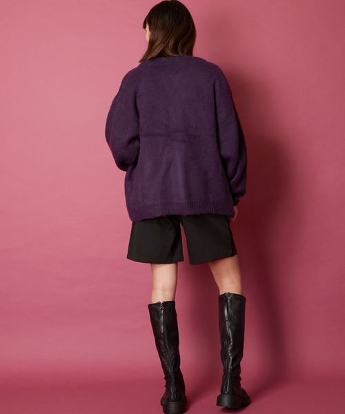 「MEMENTISM」 「unrelaxing」ニットカーディガン FREE スミクロ メンズ_画像6