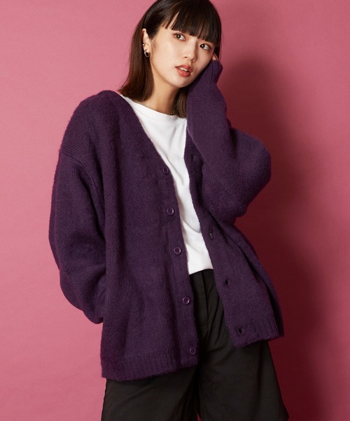 「MEMENTISM」 「unrelaxing」ニットカーディガン FREE スミクロ メンズ_画像7