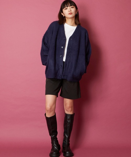 「MEMENTISM」 「unrelaxing」ニットカーディガン FREE スミクロ メンズ_画像8