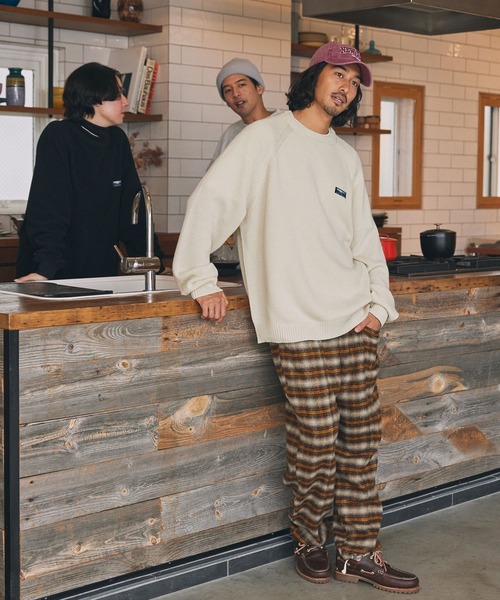 「THE CRAFT CREW PRODUCTS」 長袖ニット L ブラック メンズ_画像3