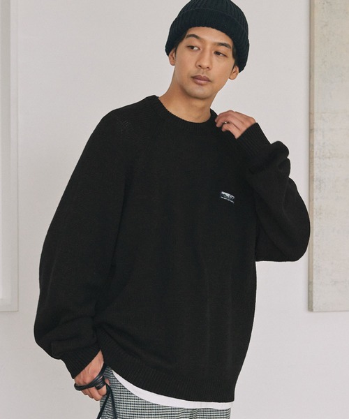 「THE CRAFT CREW PRODUCTS」 長袖ニット L ブラック メンズ_画像8