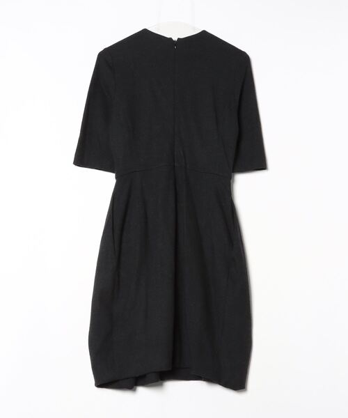 「YOKO CHAN」 7分袖ワンピース 38 ブラック レディース_画像2