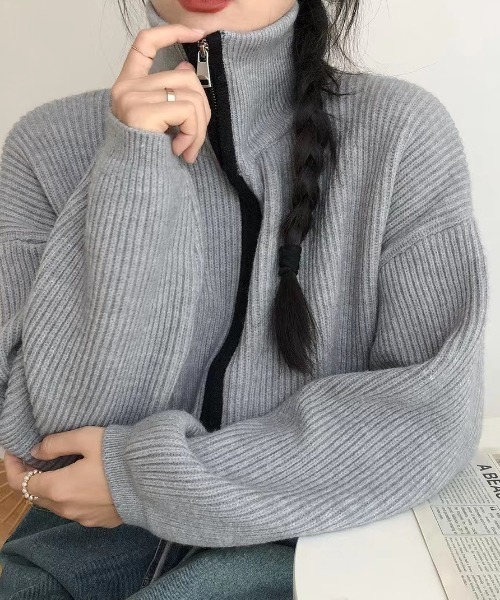 「DIAVEL」 ニットカーディガン M ピンク レディース_画像4