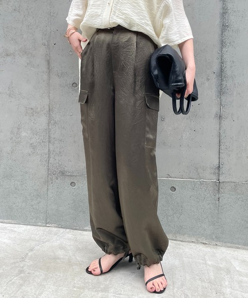 「COLLAGE GALLARDAGALANTE」 カーゴパンツ FREE カーキ レディース_画像6