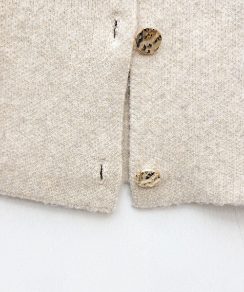 「SAISON DE PAPILLON」 ニットカーディガン M ベージュ レディース_画像5