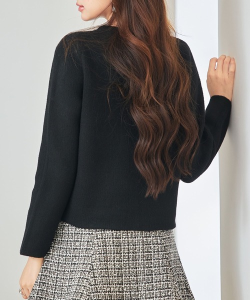 「SAISON DE PAPILLON」 ニットカーディガン M ベージュ レディース_画像7