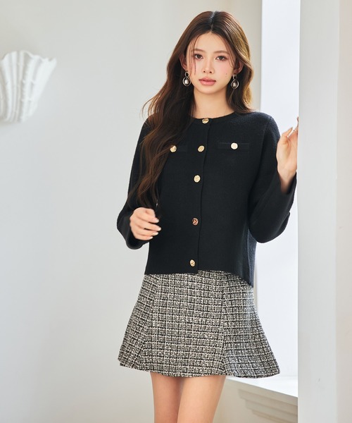 「SAISON DE PAPILLON」 ニットカーディガン M ベージュ レディース_画像9