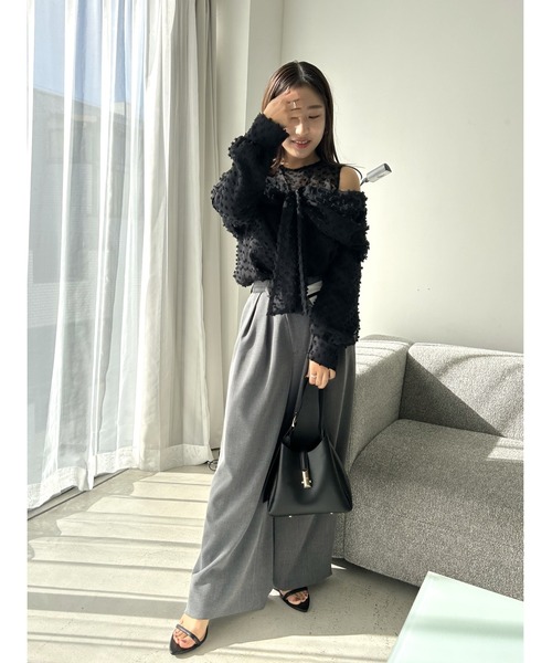 「SNIDEL」 パンツ 1 ベージュ レディース_画像6