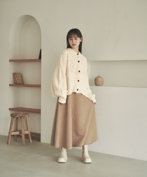 「moi tytto」 ニットカーディガン FREE ブラック レディース_画像4