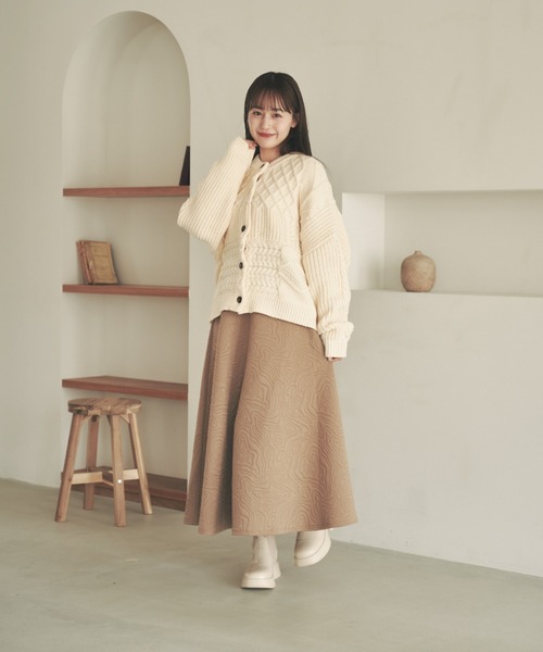 「moi tytto」 ニットカーディガン FREE ブラック レディース_画像7