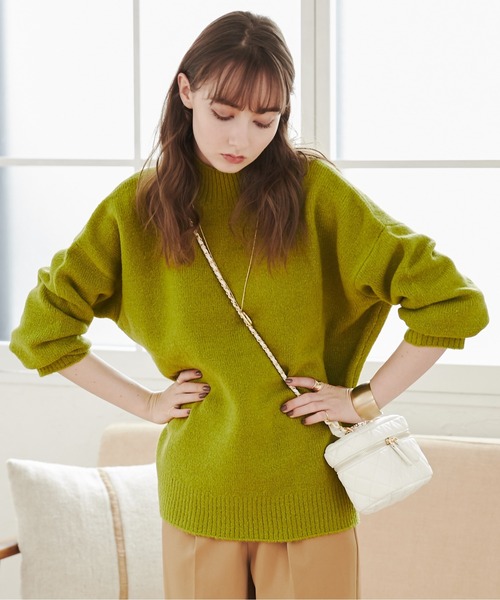 「ANGIE」 長袖ニット FREE ライトグレー レディース_画像4