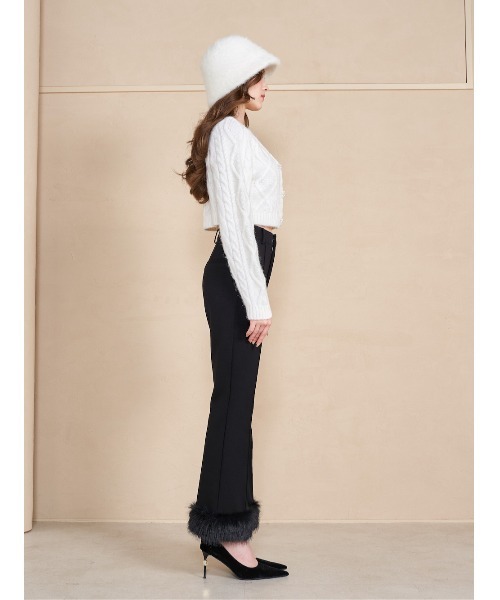 「Darich」 ニットカーディガン FREE ホワイト レディース_画像9