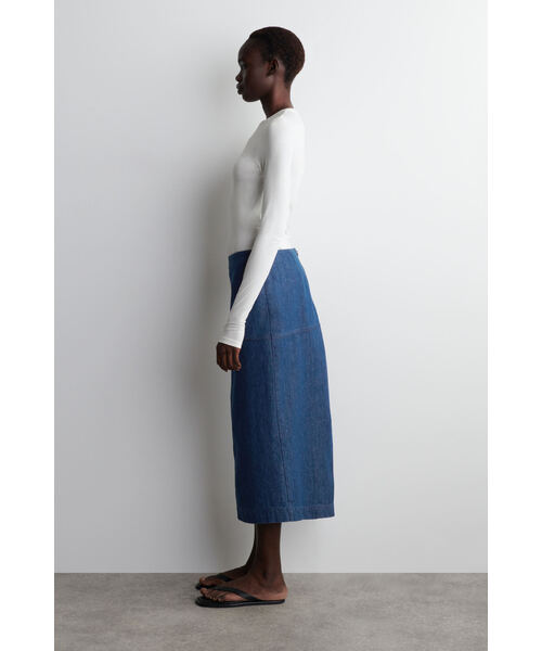 「COS」 長袖カットソー S ホワイト レディース_画像3