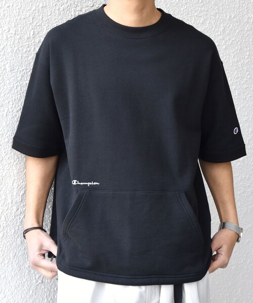 超希少 Champion HONDA レーシング スウェット XL 刺繍ロゴ 黒 Champion（チャンピオン） tシャツ 「SHIPS any別注」Champion: ロゴ
