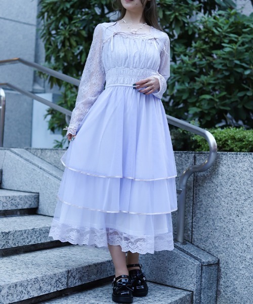 axes femme(アクシーズ ファム) ワンピース レースティアード axes femme(アクシーズ ファム) ワンピース レースティアード