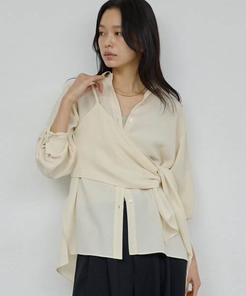 GALLARDAGALANTE 25SS レイヤードシャツ ブラウス 長袖 F GALLARDA GALANTE - GALLARDAGALANTE 25SS レイヤードシャツ ブラウス