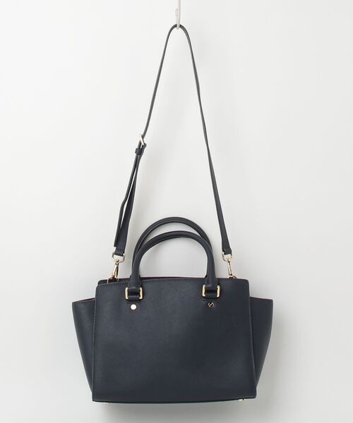 「MICHAEL KORS」 ワンポイント2WAYバッグ - ネイビー レディース_画像2