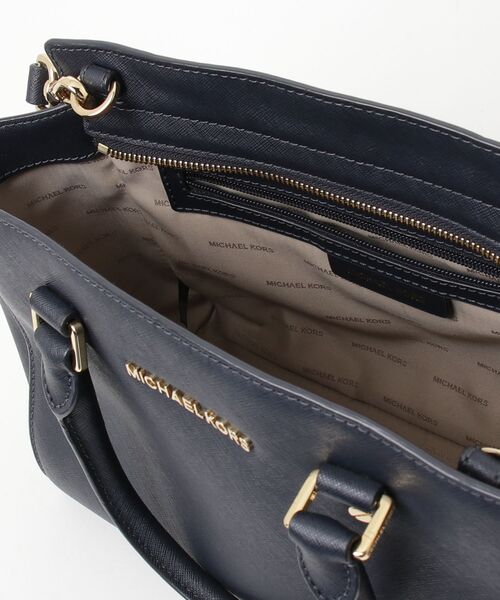 「MICHAEL KORS」 ワンポイント2WAYバッグ - ネイビー レディース_画像4