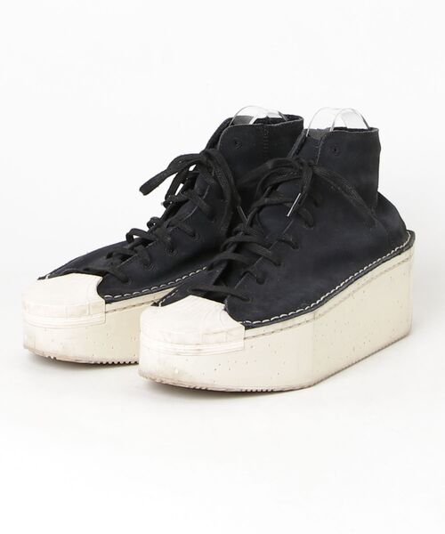 Y-3 「Y-3」 ハイカットスニーカー 28.5cm ブラック×ホワイト メンズ Y-3 「Y-3」 ハイカットスニーカー 28.5cm ブラック×ホワイト メンズ