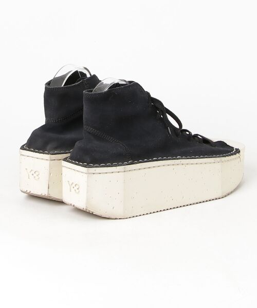 Y-3 「Y-3」 ハイカットスニーカー 28.5cm ブラック×ホワイト メンズ