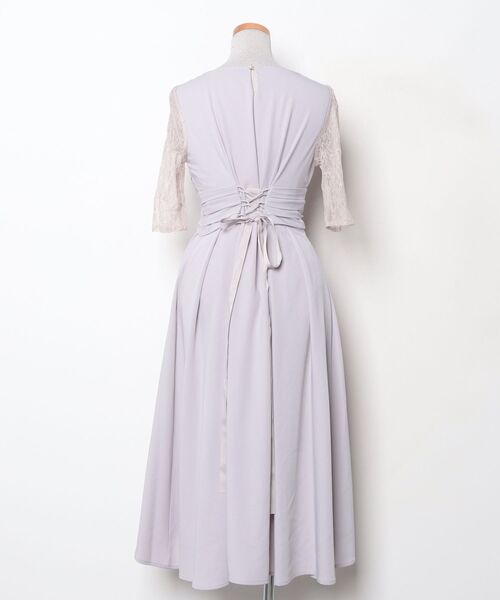 「PREFERIR」 半袖ワンピース MEDIUM ラベンダー レディース_画像2