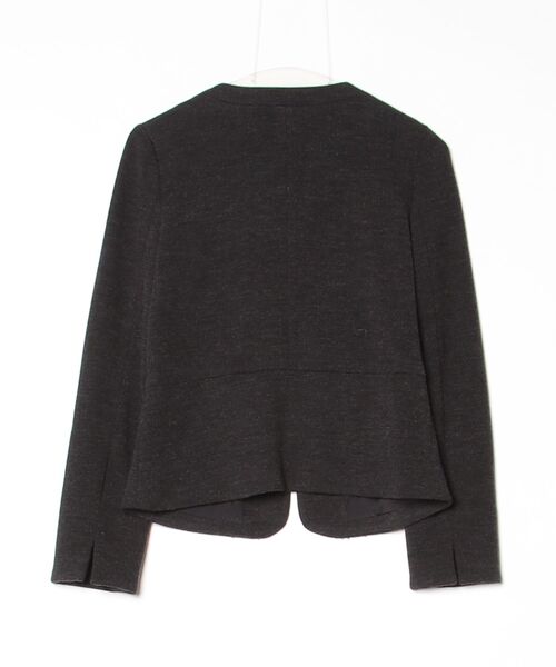 「B:MING by BEAMS」 ノーカラージャケット - ブラック レディース_画像2