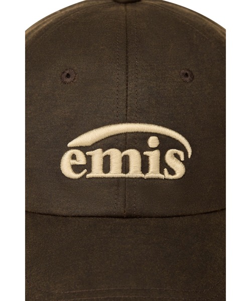 emis キャップ 帽子 WASHED FAUX LEATHER BALL CAP レディース メンズ